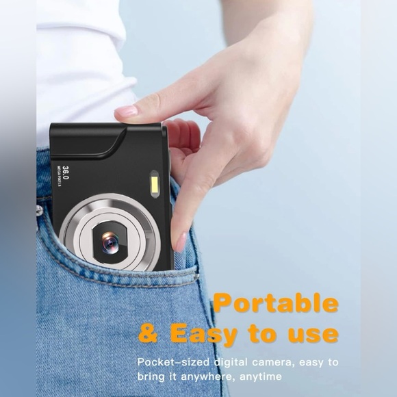 New! Unused! Digital Camera, Camera FHD 1080P 36.0 Mega Pixels Vlogging Camera w - Picture 8 of 15